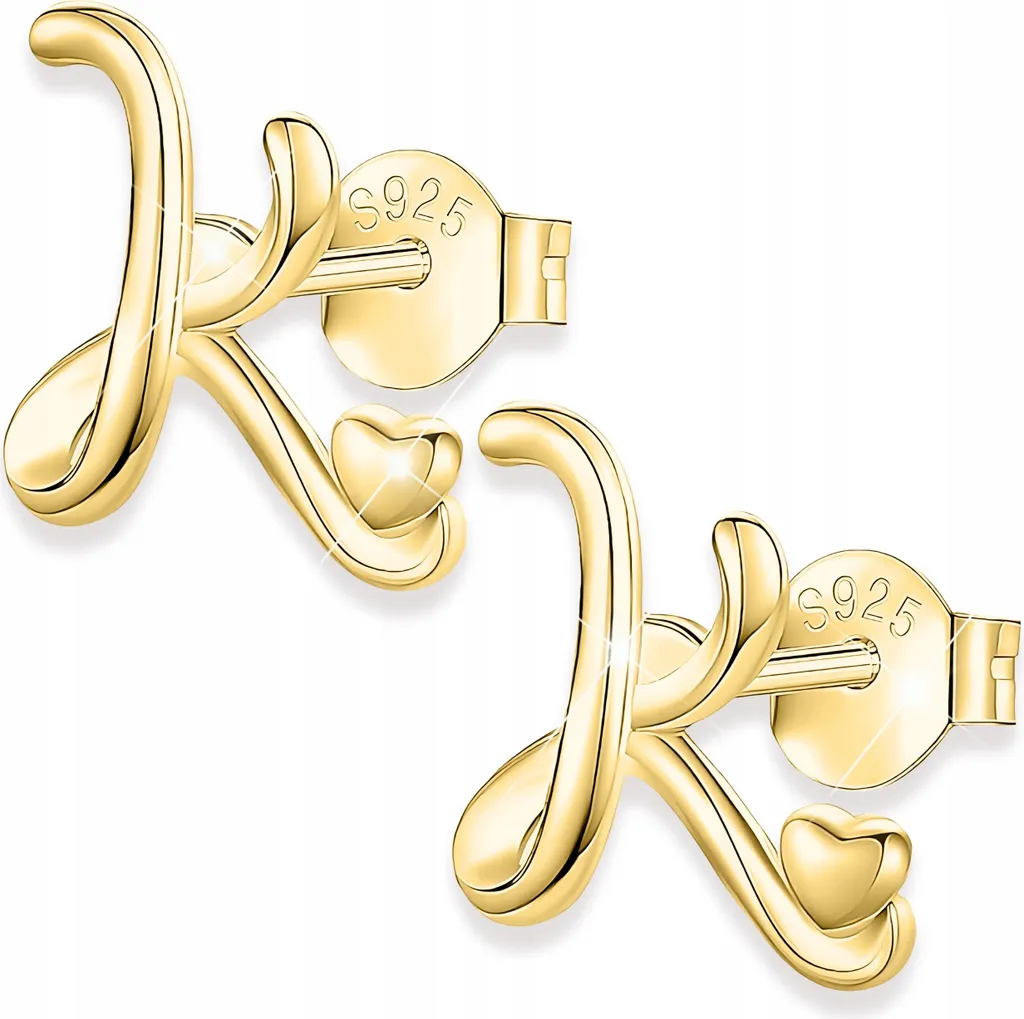 KINGWHYTE Orecchini Cuore Donna Argento Sterling 925 Con Zirconi – Gioielli Regalo In Scatola