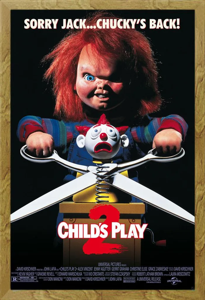 Cornice MDF Rovere Shinsuke 61x91,5 con Poster Horror Chucky 2