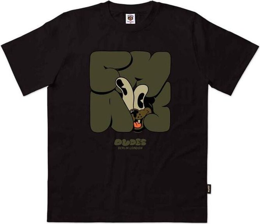 The Dudes T-Shirt Herren Chaos schwarz Streetwear 100% Baumwolle XL