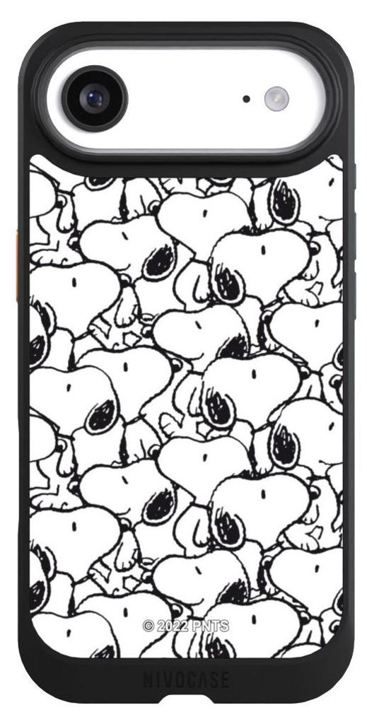 NIVOCASE Hülle für Apple iPhone Air Handyhülle NIVOcore Case Schwarz Muster Peanuts Snoopy