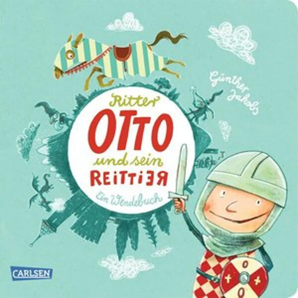 Figurine en bois chevalier Otto avec monture amovible de 12cm