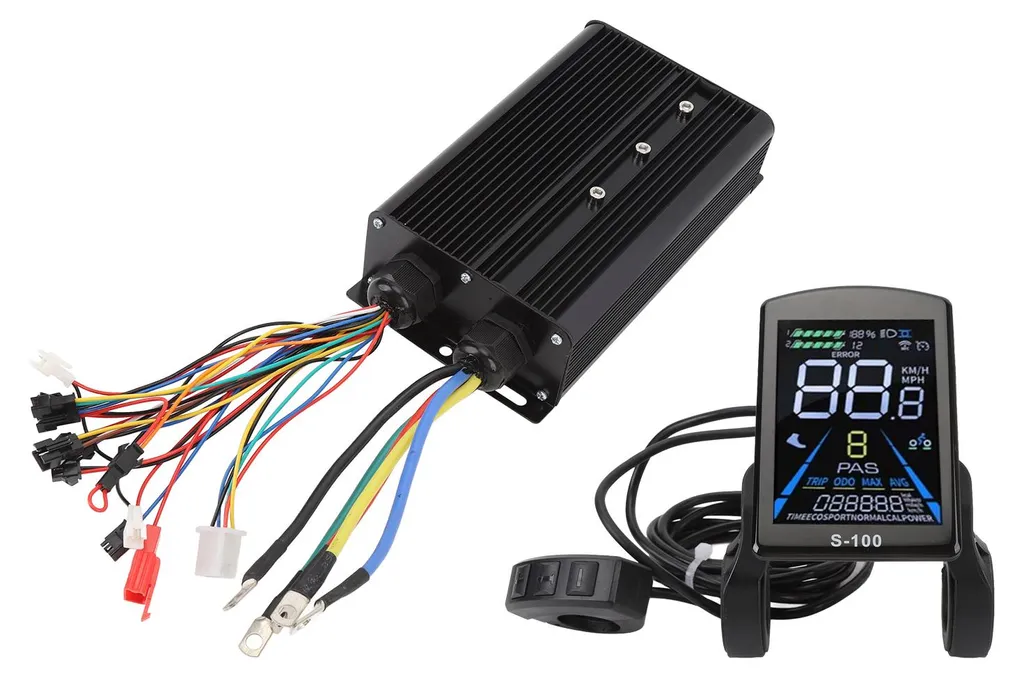 Kit contrôleur brushless pour vélo électrique et scooter avec console LCD