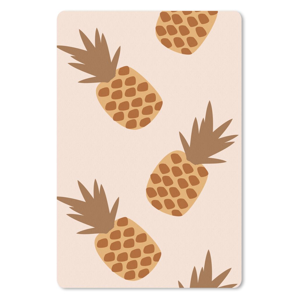 MuchoWow Mauspad Mousepad Sommer - Ananas - Muster 40x60 cm - Mousepads - Maus Mat - Pad - Mausunterlage - Schreibtisch Accesoire