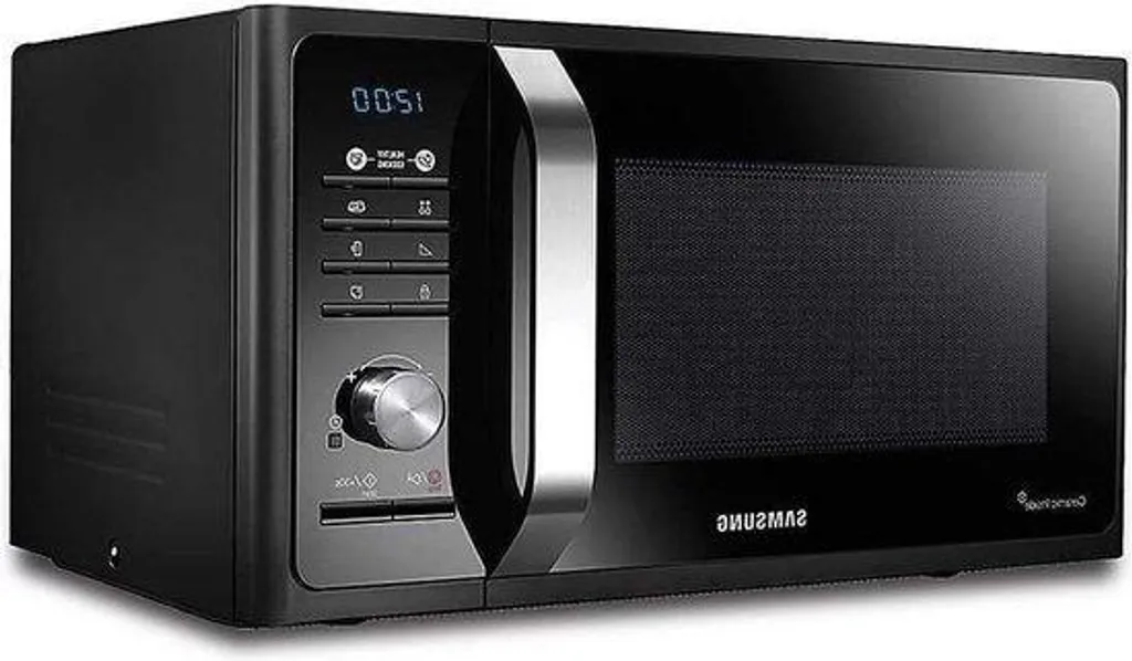Micro-ondes vitrocéramique 800W avec fonction grill 23L noir mat