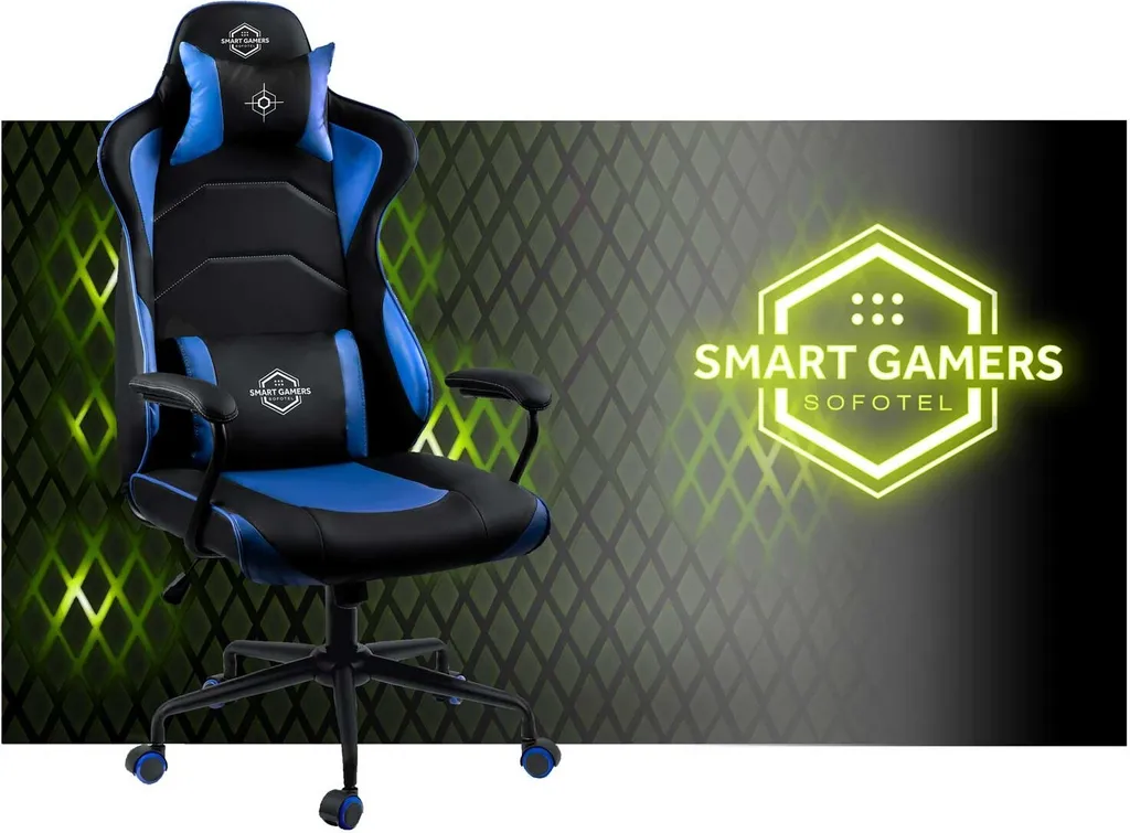 Sedia Gaming Sofotel Yasuo per Ragazzi: Ergonomia e Stile Blu e Nero 2026 - 13