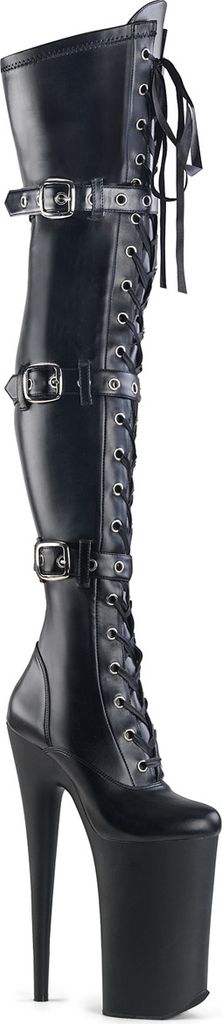 BEYOND-3028 Damen Boots von Pleaser, Schwarz Matt , EU 38, US 8