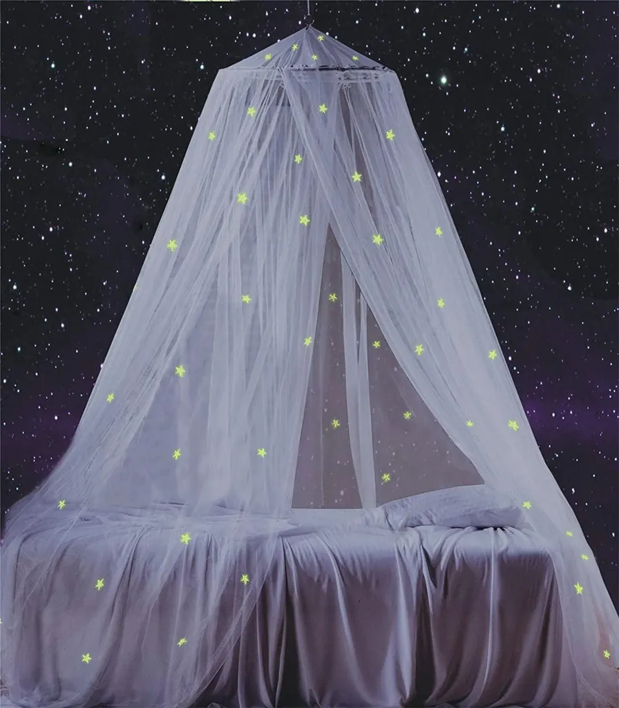 Ciel de lit enfant Galaxie lumineux avec moustiquaire de protection