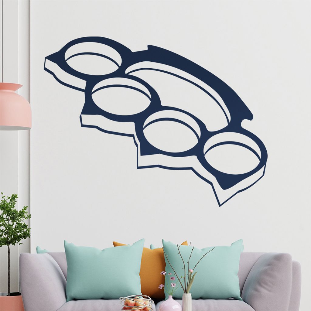 KIWISTAR Schlagring Wandtattoo in 6 Größen - Wandaufkleber Wall Sticker - Dekoration, Küche, Wohnzimmer, Schlafzimmer, Badezimmer