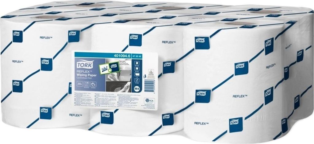 TORK Reflex Mehrzweck-Putzrolle 1-lagig weiß 300 m Produktbild 