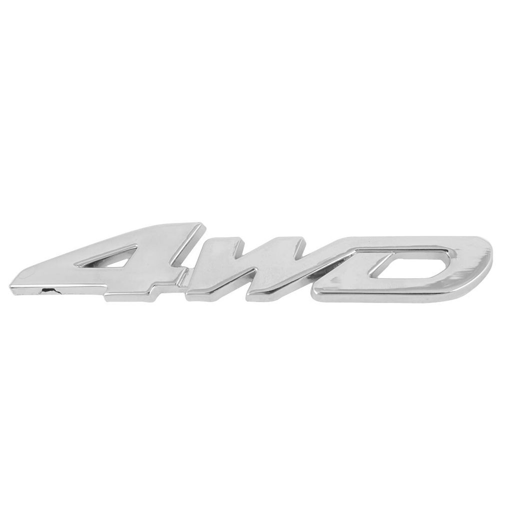 Silver Tone Metal 4WD Design KFZ-Kühlergrill Emblem Badge Decortion de
