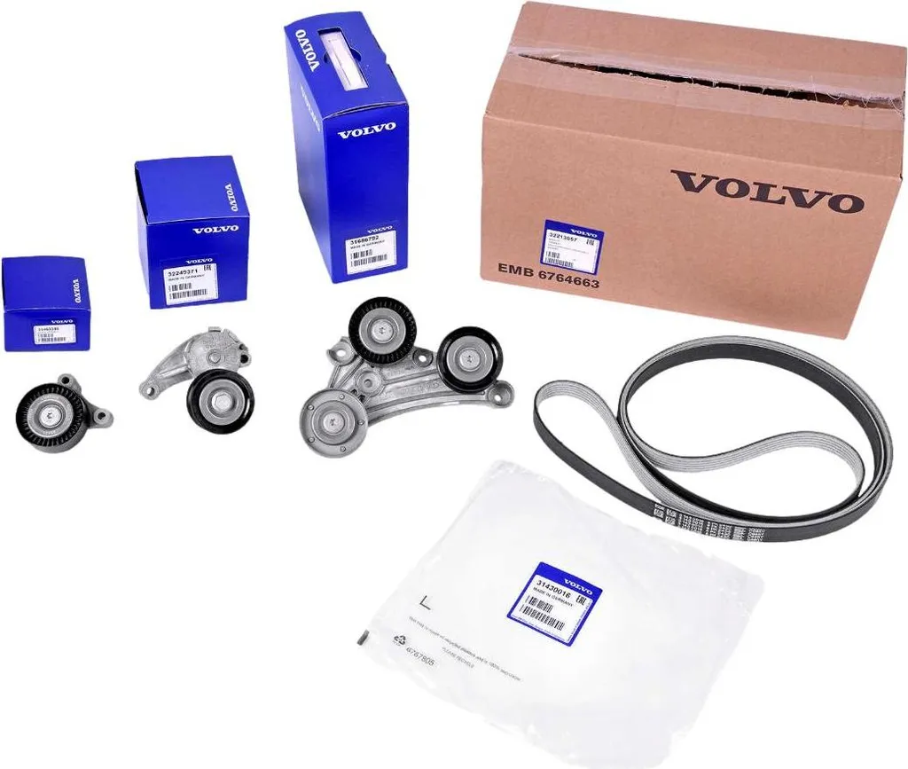 Kit complet 3 tendeurs et courroie 32213657 pour Volvo S60 V60 XC60 2.0T