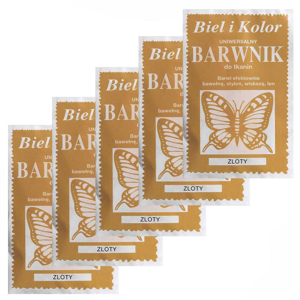 5 x 10g Batikfarbe Textilfarbe Stofffarbe färben goldgelb