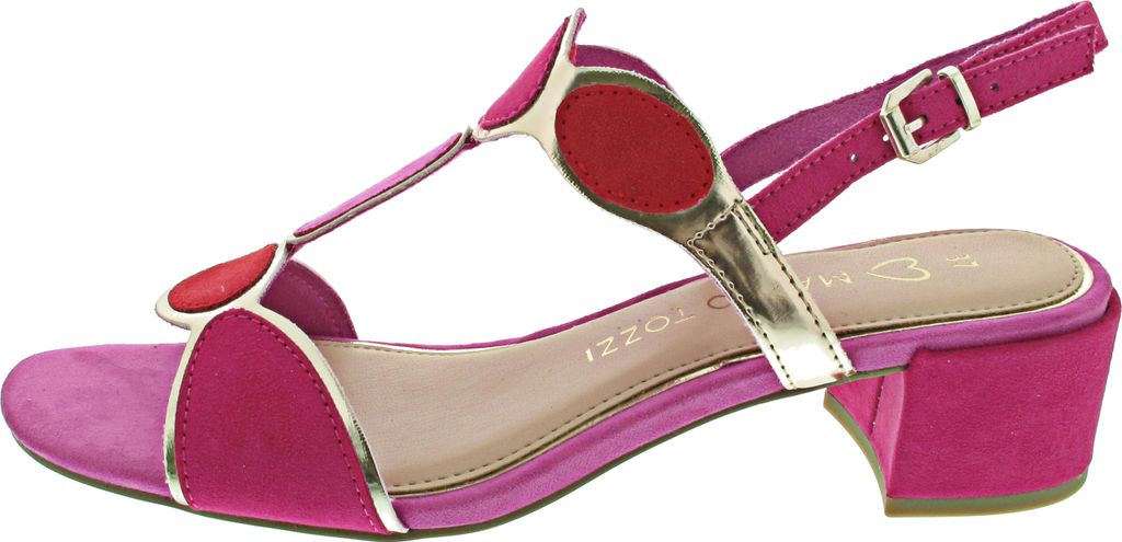 MARCO TOZZI Damen Sandale Textil Sandalette Metallic Produktbild 16