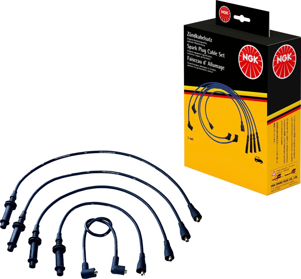 Zündleitungssatz 5 Kabel schwarz NGK Aftermarket-Expertise für u.a. PEUGEOT 104