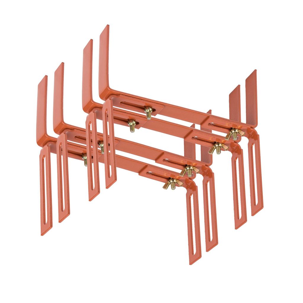 BigDean 4 Stück Blumenkastenhalter terrakotta Standard Produktbild 
