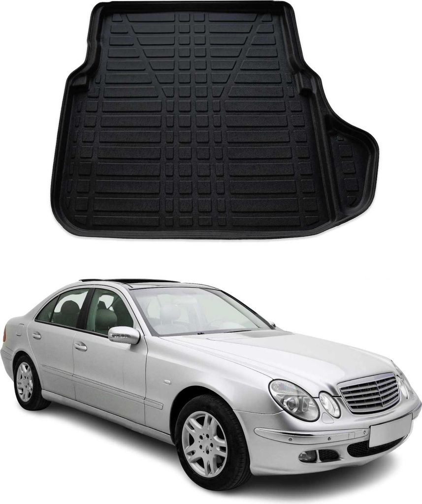 Kofferraumwanne Laderaumwanne für Mercedes E Klasse 2003-2009 Stufenheck Gummi