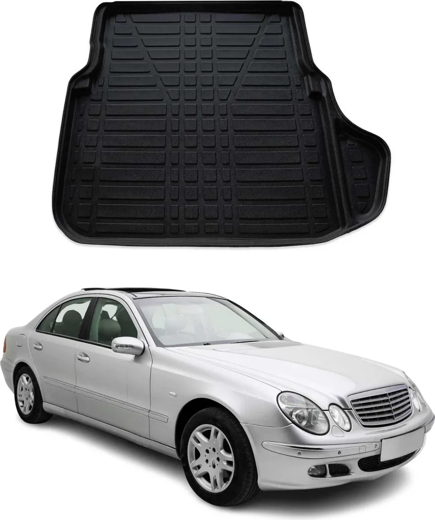 Fodera per bagagliaio per Mercedes Classe E 2003-2009 in gomma con intaglio