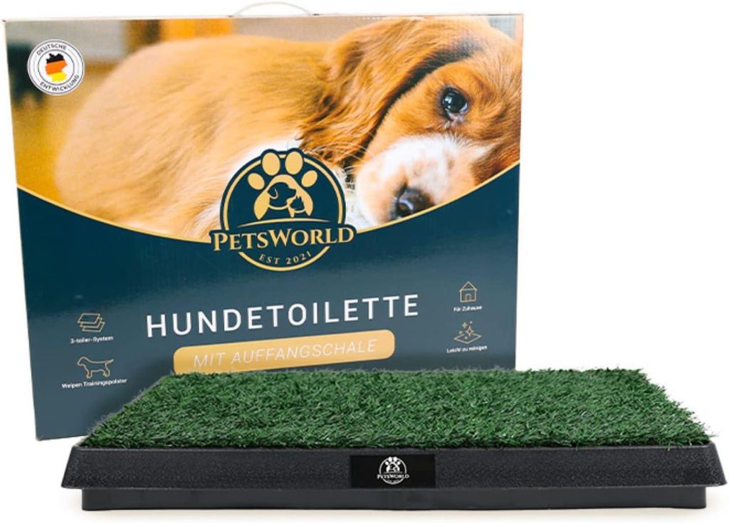 Toilette per cani o cuccioli Petsworld con tappeto erboso Immagine del prodotto 