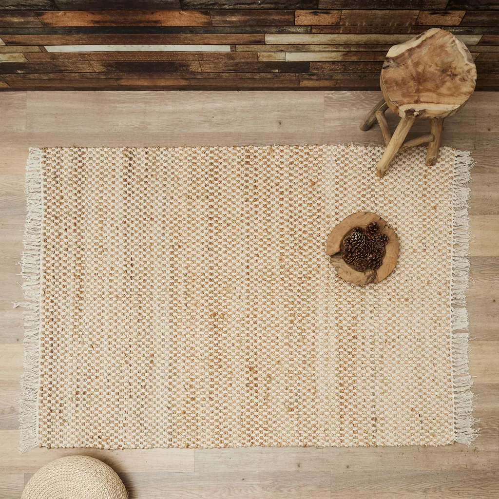 Tapis jute 120x170cm résistant et anti-poussière pour votre sol