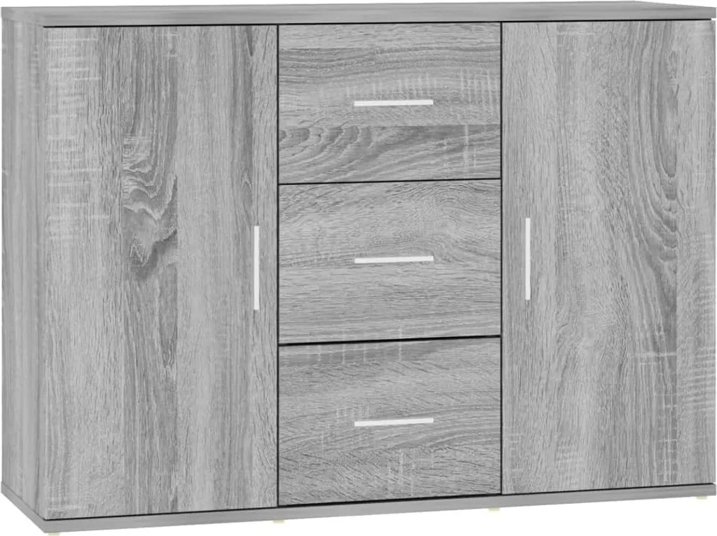 Sideboard Moderno SYFAX™ Grigio Sonoma 91x30 cm Multistrato