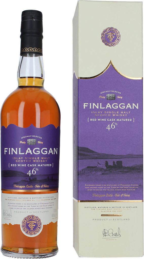 Finlaggan RED WINE CASK MATURED Islay Single Malt Whisky 46% Vol. 0,7l in Geschenkbox