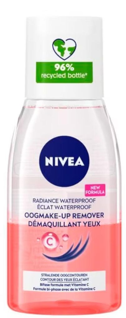 6x Nivea oog make-up remover pink verzorgend 125ML