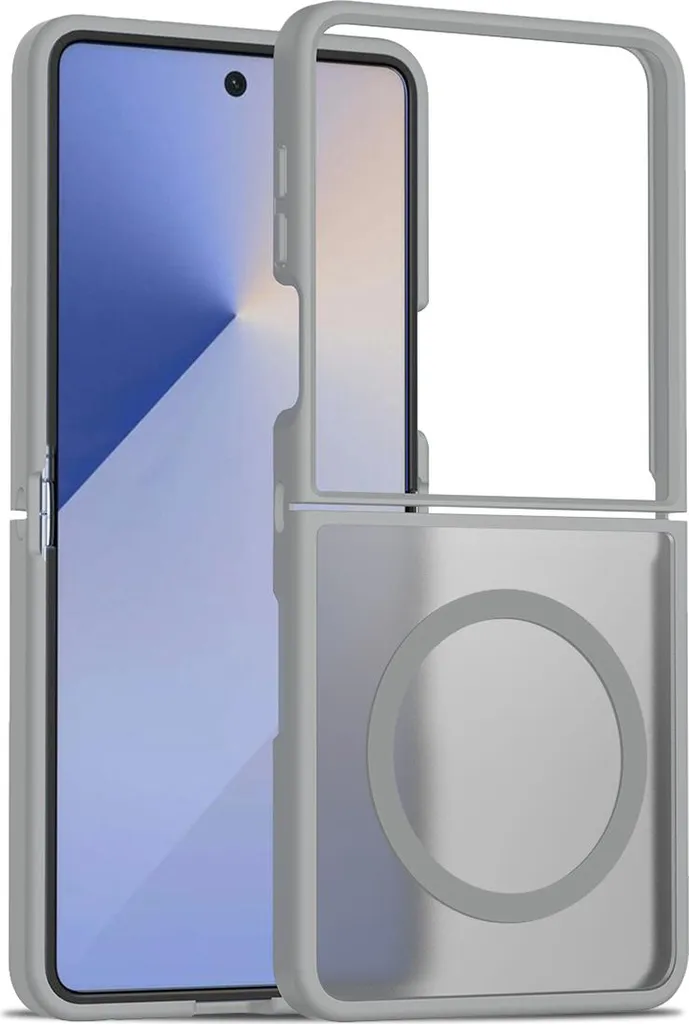 Custodia Antiurto Z Flip 7 con MagSafe | Grigio Opaco Resistente