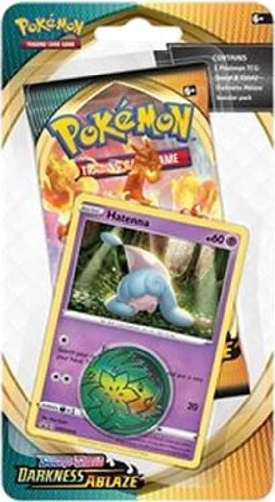 Pack Blister Pokémon EB03 Darkness Ablaze Hatenna et son Booster