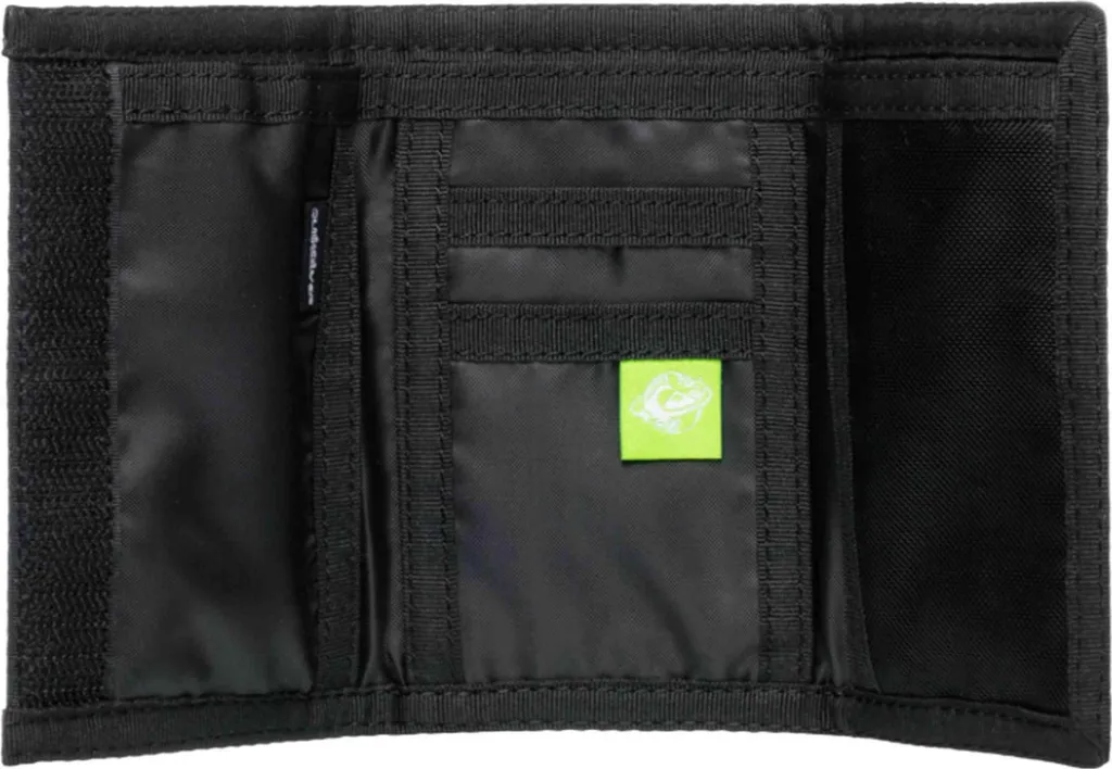 Portefeuille bleu grand format Quiksilver avec rangements multiples