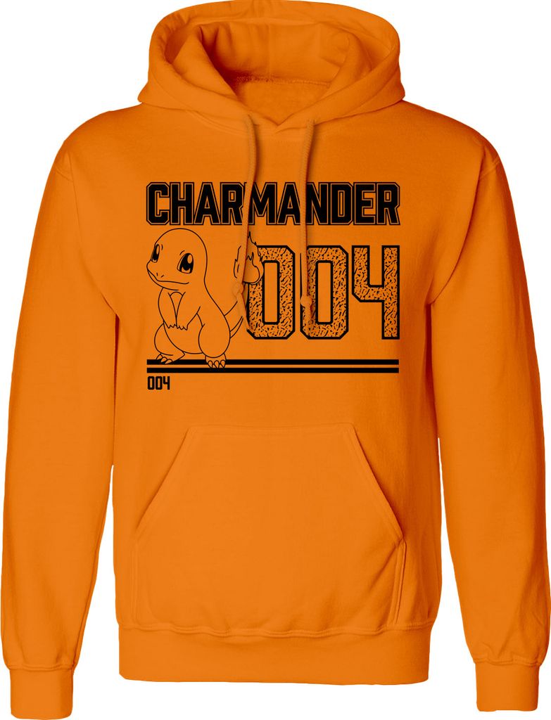Unisex Sweater mit Kapuze Pokémon Charmander Line Art Produktbild 