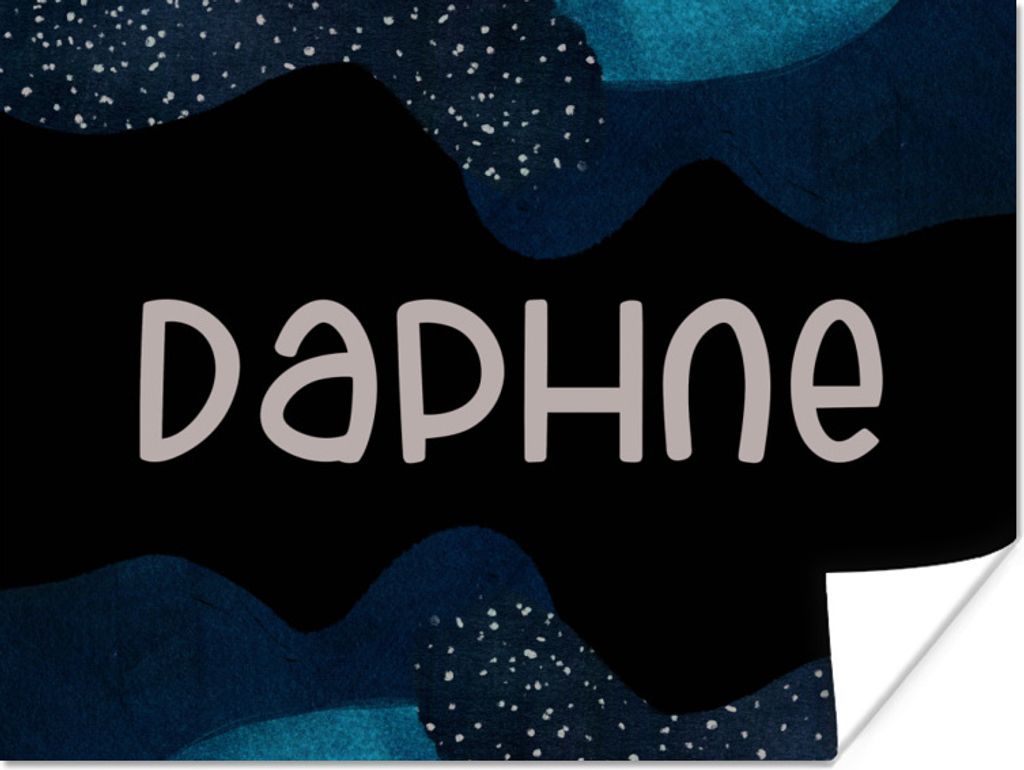 MuchoWow Poster Daphne - Pastell - Mädchen 40x30 cm - Plakate für die Wände - Poster Wohnzimmer