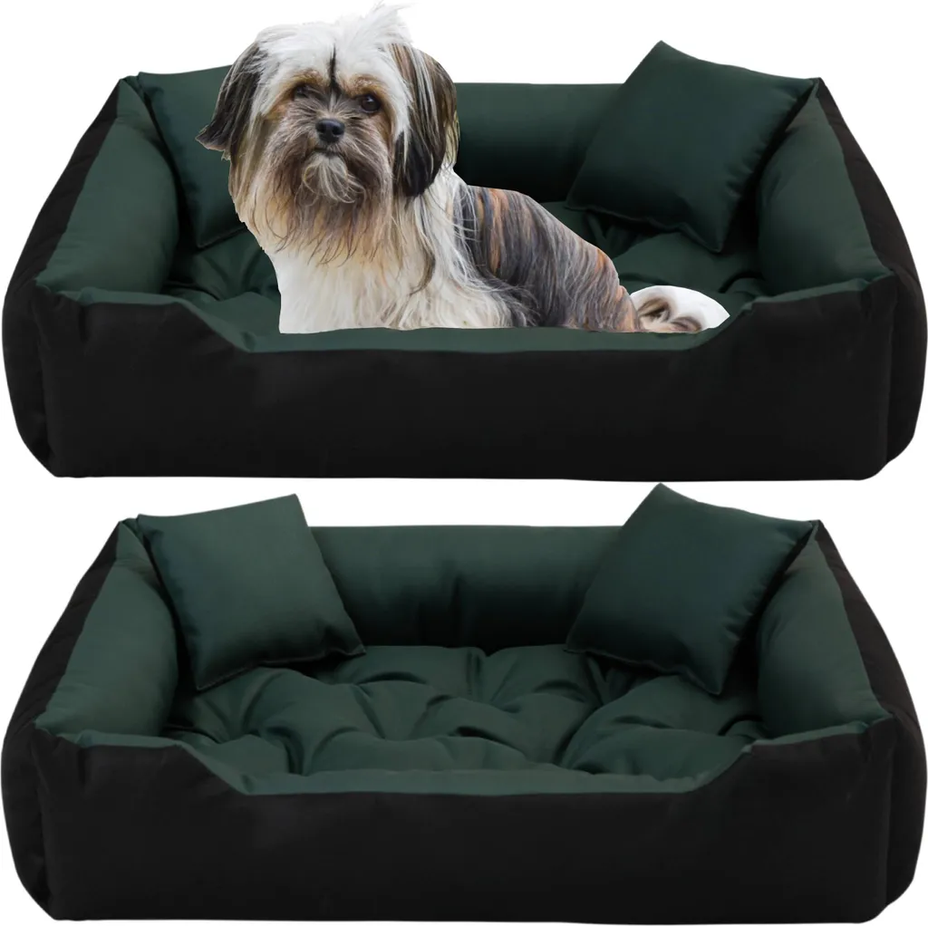 Cuccia ECCO Impermeabile 55x45 cm Verde - Letto per Cani Alta Resistenza