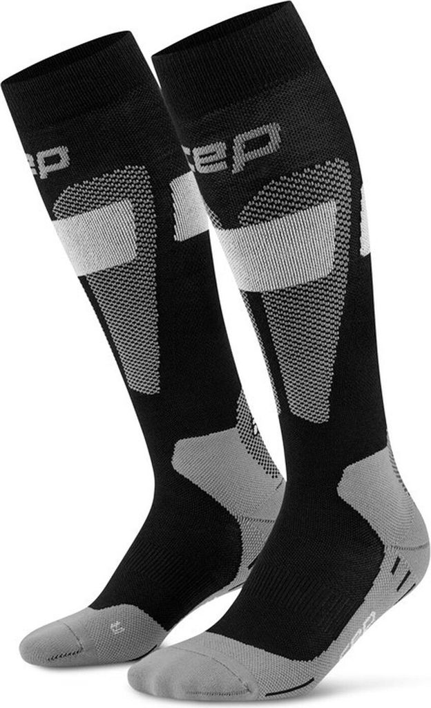 CEP ski merino socks, tall, 3. BLACK/GREY BLACK/GREY III