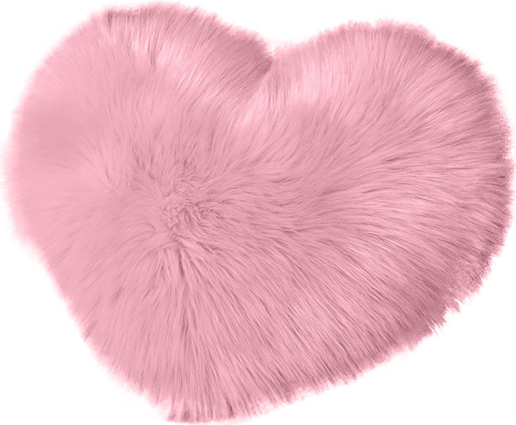 Dekokissen Fuzzy Langes Kunstfell Liebe Herzform Flauschiges Sofa Schlafzimmer Dekoration Lendenwirbel Rückenkissen Wohnbedarf