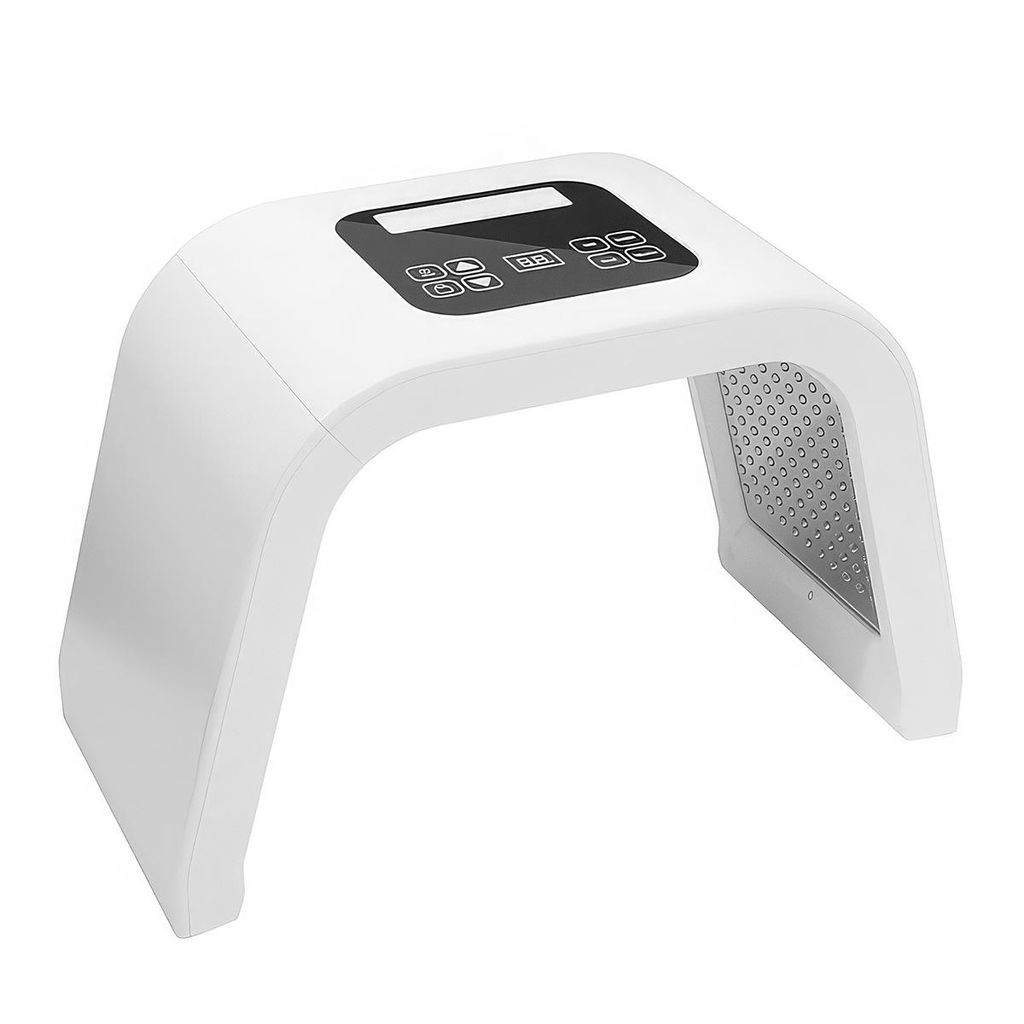 LED-Lichttherapie, LED-Gesichtsmaske für mehrfarbige Lichttherapie, tragbare Rotlichtmaske für Hautpflege zuhause und unterwegs