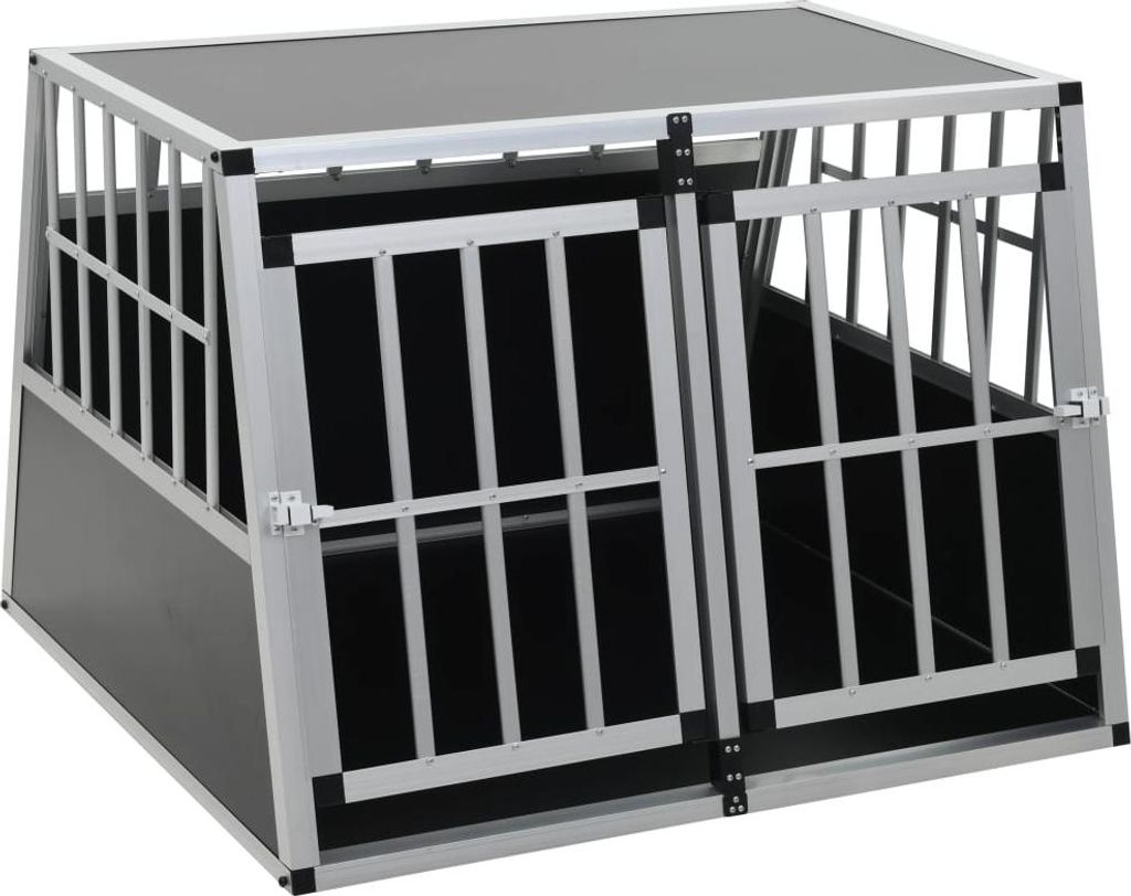 vidaXL Hundetransportbox mit Doppeltür 94 x 88 x 69 cm Produktbild 