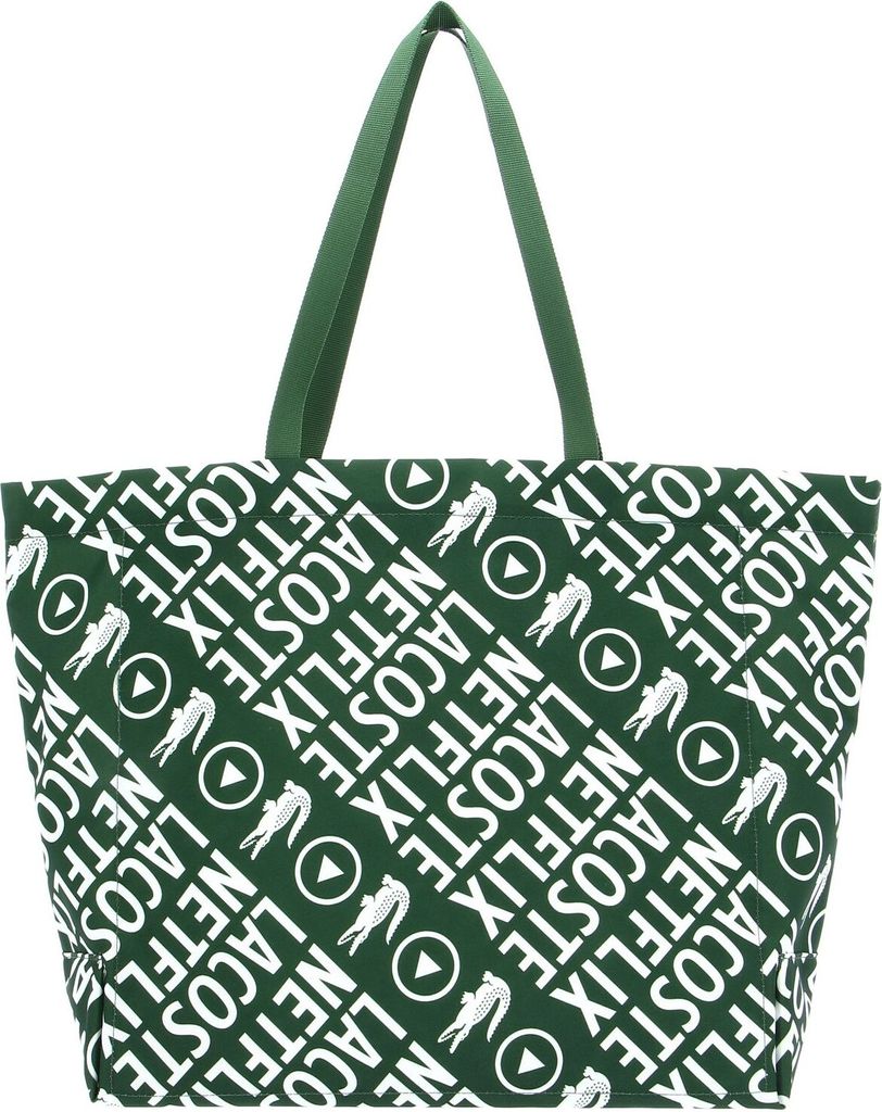 LACOSTE Shopper Schultertasche Netflix Shopping Bag Vert 132 Blanc grün