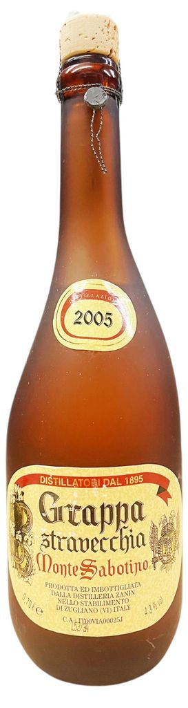 Grappa 2005 Monte Sabotino Stravecchia Zanin