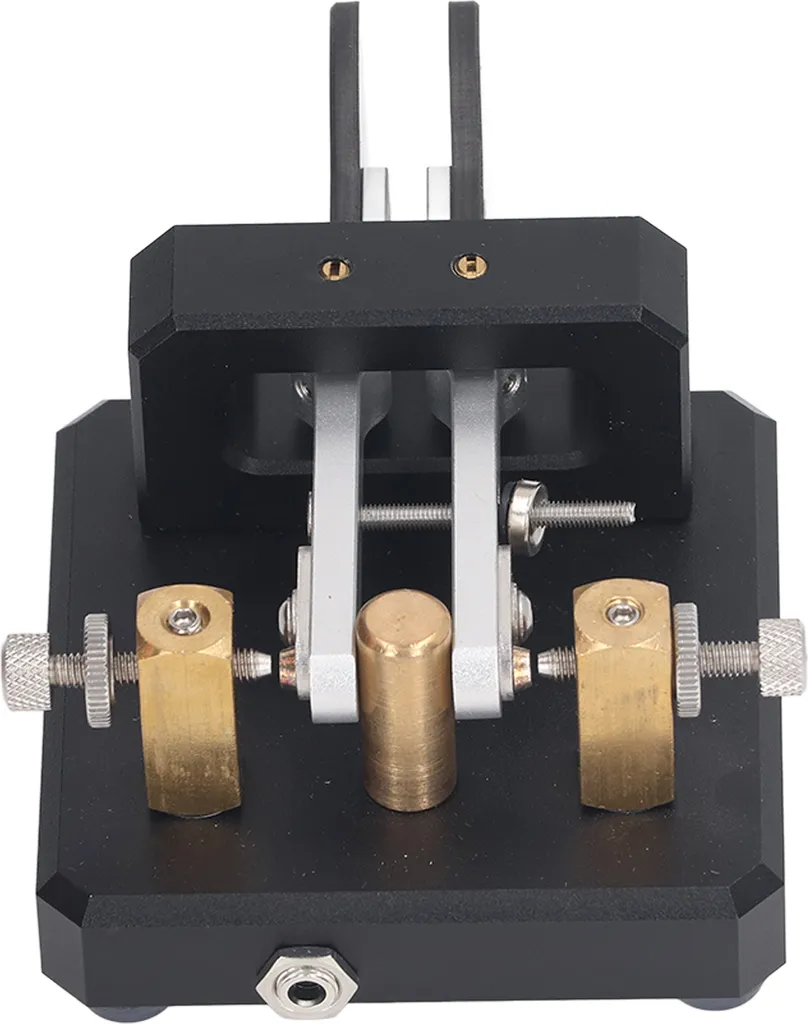Clé morse double palette CW206 en acier pour radioamateur