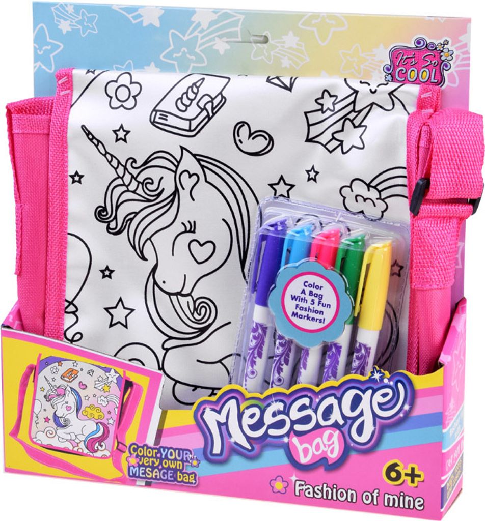 sac à peinture + feutres licorne ZA4463 Image du produit 