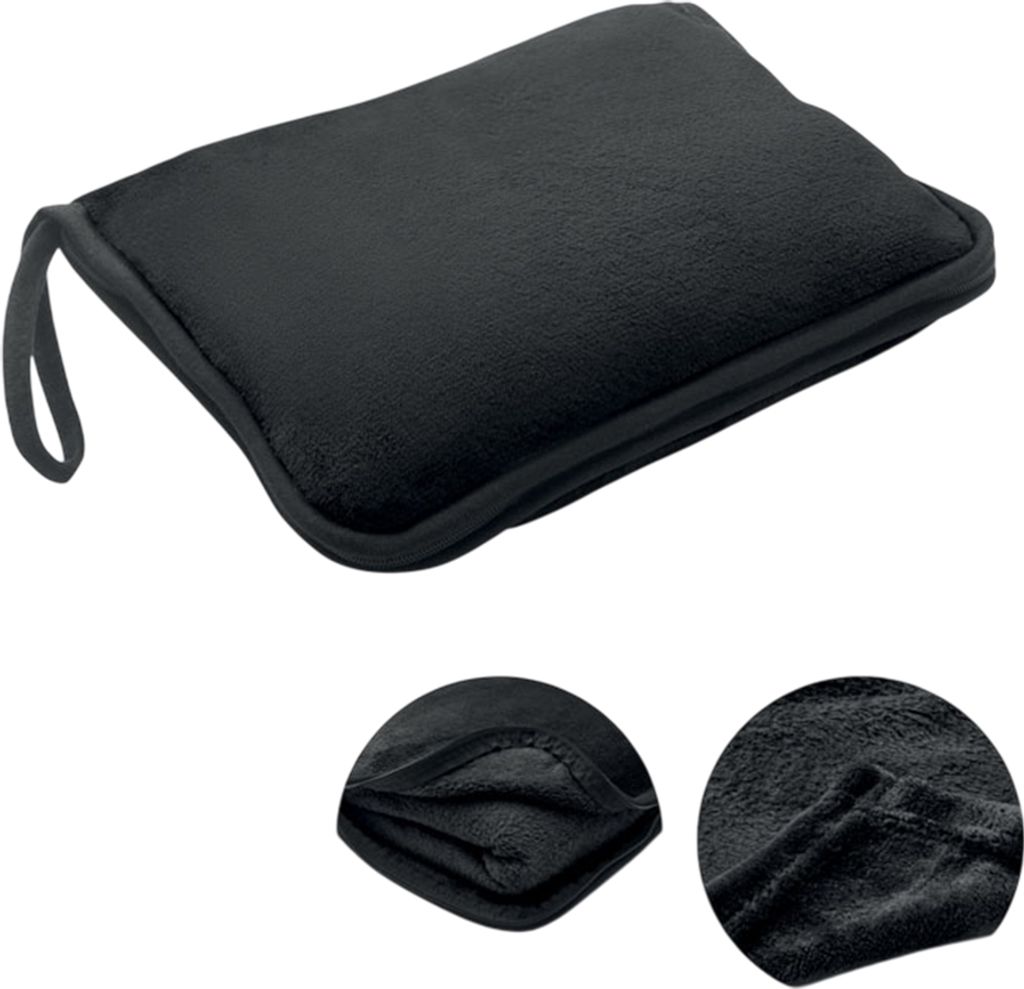 MidOcean - Reise-Kissen "Cozy" MO691 (Einheitsgröße) (Schwarz)