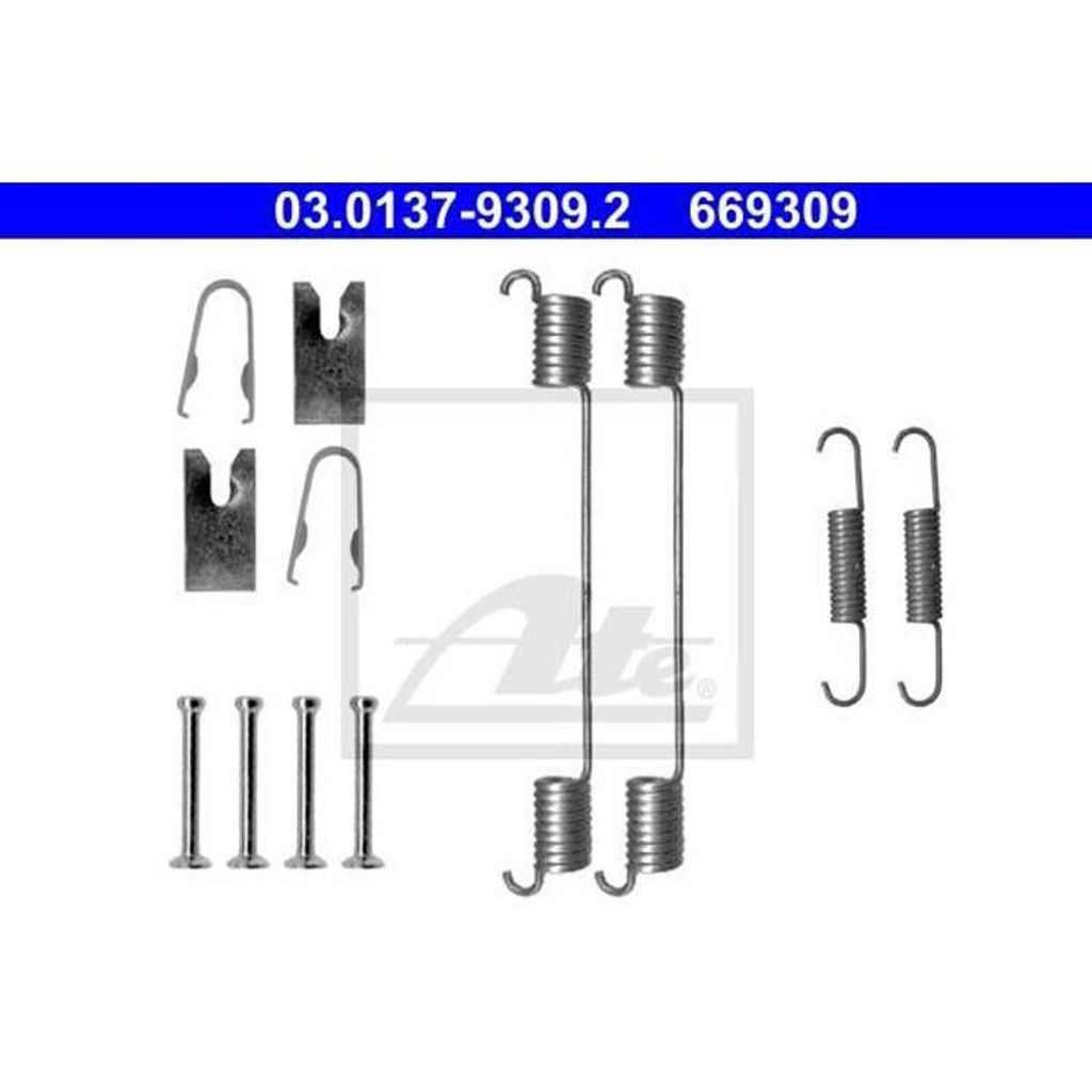 ATE Zubehörsatz Bremsbacken 03.0137-9309.2 Hinten für OPEL Corsa D Schrägheck (S07)
