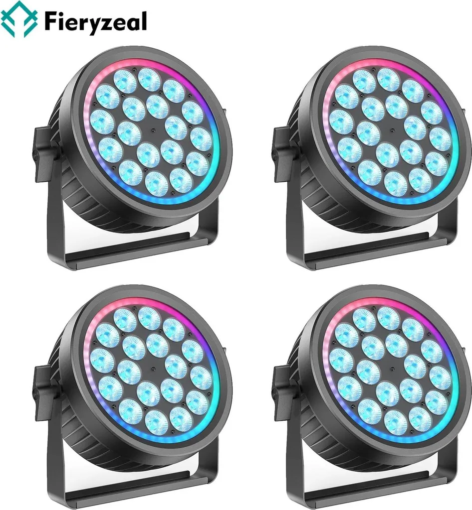 Projecteur LED Par pour Soirée DJ et Spectacle 200W DMX512 RGBW