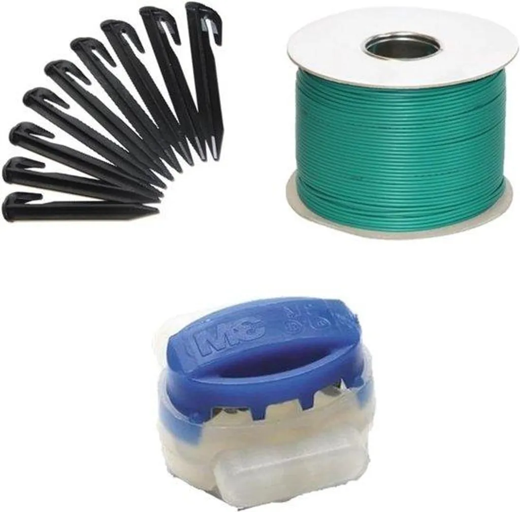 Kit d'accessoires de jardin pour extension de robot tondeuse 100m