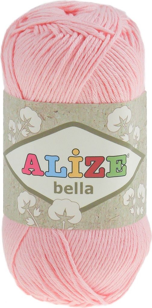 100g ALIZE BELLA uni, Baumwoll-Strickgarn / Häkelgarn, Farbwahl