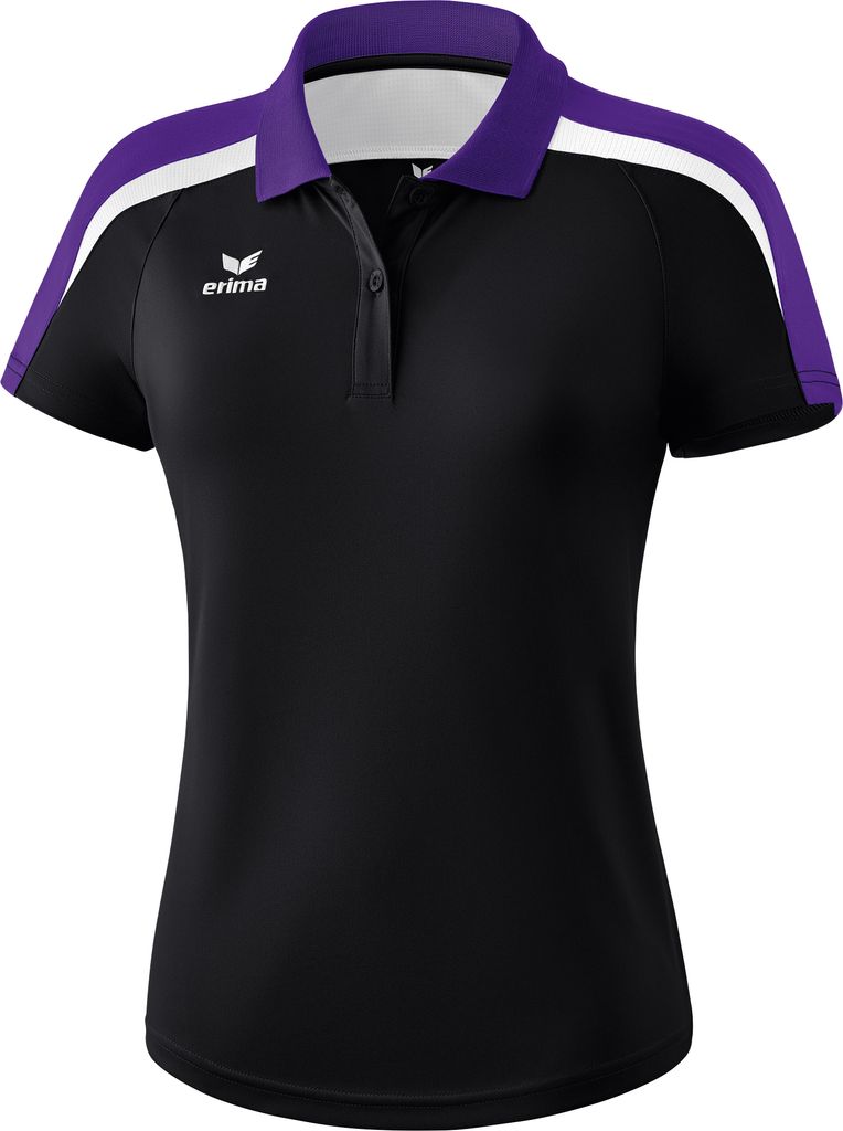 Erima Fußball Liga 2.0 Poloshirt Trainingsshirt Damen schwarz lila Gr 48