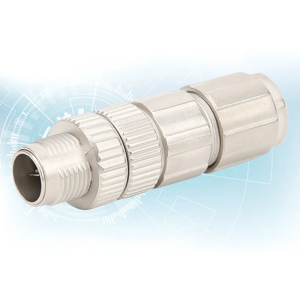 Kit M12 Metallo | Connettore Cablaggio Industriale Alta Resistenza