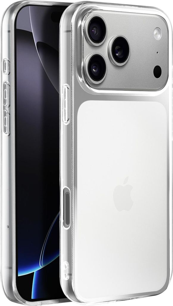 Avizar, Silikon Hülle iPhone 17 Pro Max weich und robust, Transparent