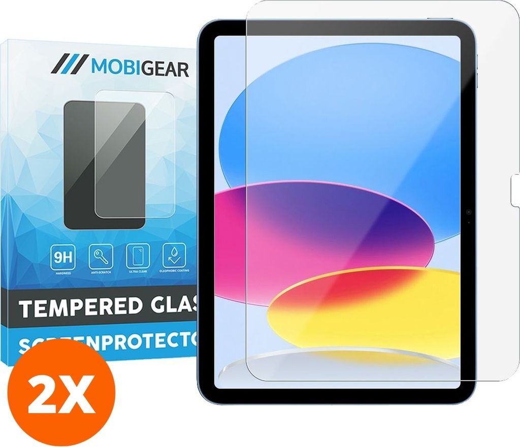 Mobigear iPad 11 (2025) Panzerglas Gehärtetes Glas Displayschutz - Hüllenfreundlich (2er Pack)