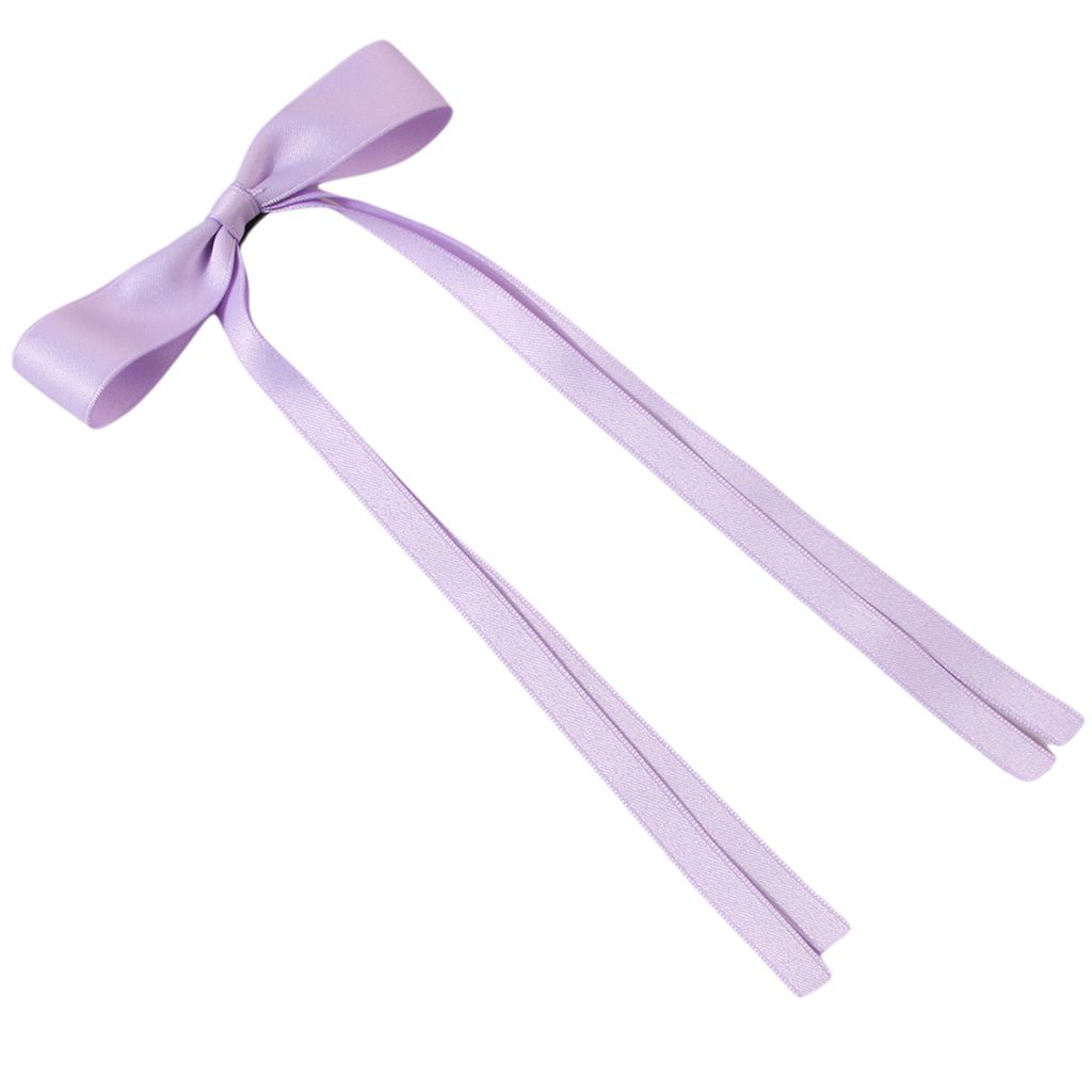 Damen Haarspange Schleife Satin Retro Langes Band Große Größe Einfarbig Anti-Rutsch Haar Pferdeschwanz Dekoration Haarnadel Haarschmuck Haarspangen